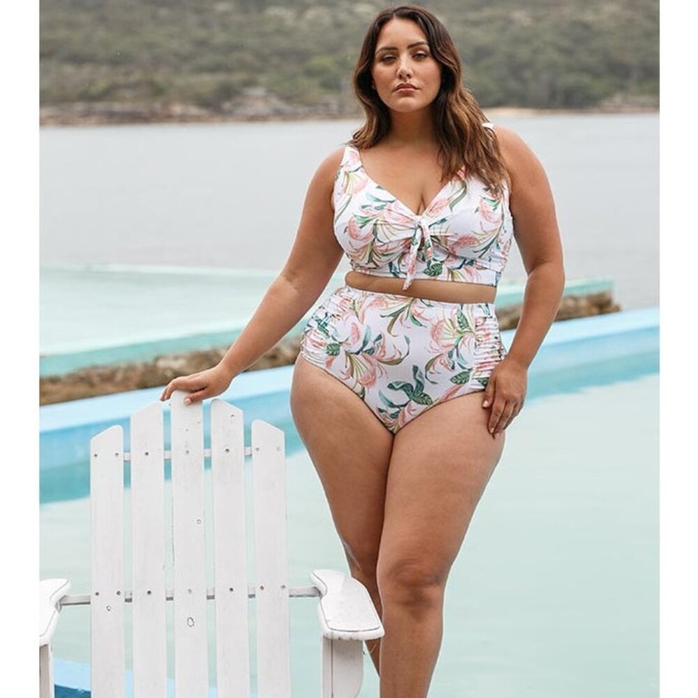 NWT Womens Size 12 Artesands April Spritz High Waist & Cezanne Top Swimsuit NEW